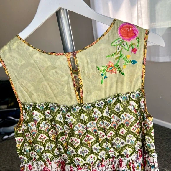 Anthropologie Tanvi Kedia Ananya Tunic Floral Mini Dress - Picture 10 of 10